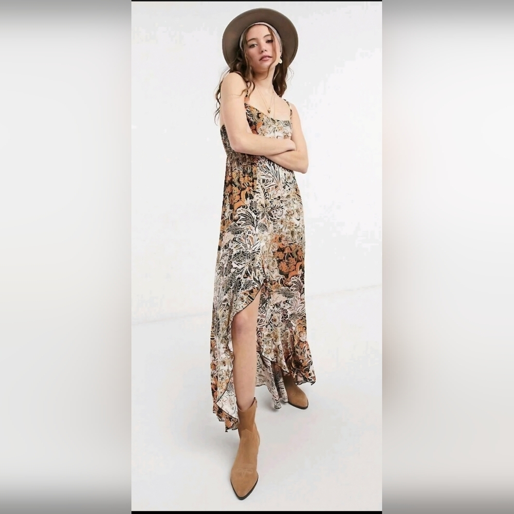 Intimately Free People Forever Yours Smocked Slip Dress Small